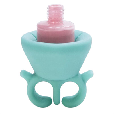 

Wearable Nail Polish Bottle Holder Flexible Display Slicion Stand Universal