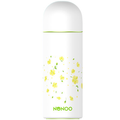

NONOO stainless steel cold insulation cup portable leakproof cup water bottle fresh&lovely cup 260ml sky white