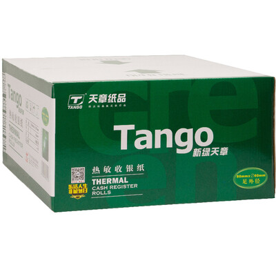 

Tianzhang TANGO new green days chapter 80mm 60mm thermal cash register paper notes supermarket ticket paper 30 m volume 50 volumes box