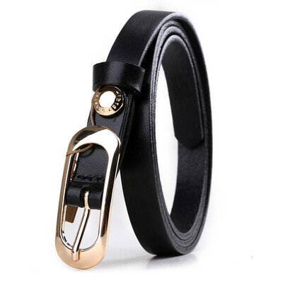 

Pierre Cardin (Pierre Cardin) Ms. belt belt trendy narrow version of leather buckle belt gift box P5B905206-ZYA black