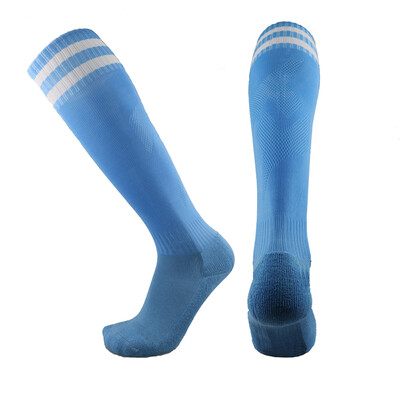 

Star boy soccer socks men&women socks running socks light blue 002Li