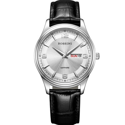 

Rossini ROSSINI watch Ya Zun business series belt double calendar quartz couple table female table 5574G01F