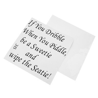 

If You Dribble Toilet Seats Art Wall Stickers Quote Bathroom Decal Vinyl