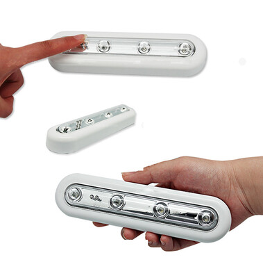 

Free Shipping New Arrival 4 LED Closet Cabinet LED Night Light White 460227