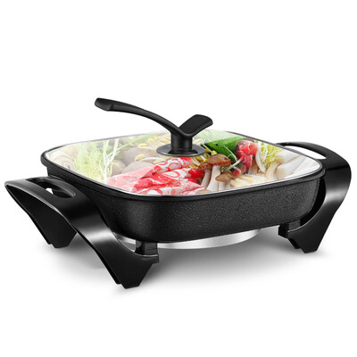 

Hyundai HYUNDAI electric hot pot household electric wok multi-function electric hot pot steamer BD-FG1601 black