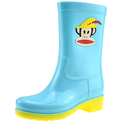 

PaulFrank рот обезьяны дождь сапоги модные сапоги в трубке цвет воды обувь PF1011 синий 40 ярдов