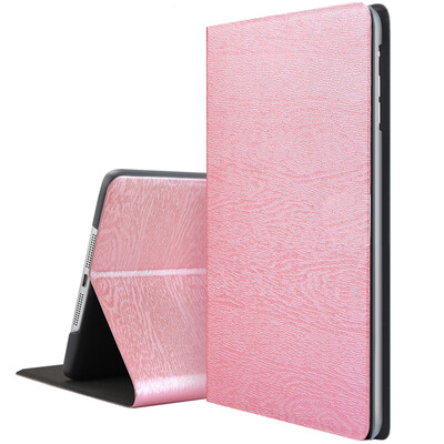 

BIAZE Apple iPad Mini2 / 3/1 Чехол для случая и корпуса и интеллектуальный сон Тройной кожаный чехол Деревянная серия PB20-Rose Gold