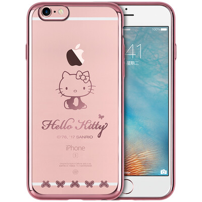 

You Plus Hello Kitty Series iPhone6 ​​/ 6s Mobile Shell / Case plating thin shatter-resistant soft shell small naughty
