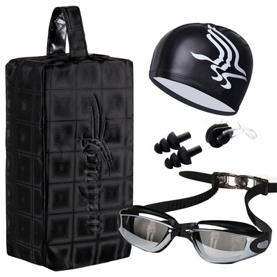 

You swim glasses men and women waterproof anti-fog swimming glasses high-definition goggles waterproof package set Z6315 plating pink plain