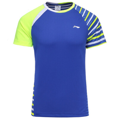 

Li Ning LI-NING AAYL117-1 Badminton Men&39s Tournament T-shirt Dream Blue