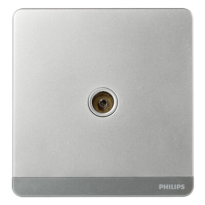 

Philips PHILIPS switch socket escape series a TV socket 5-850MHz texture silver