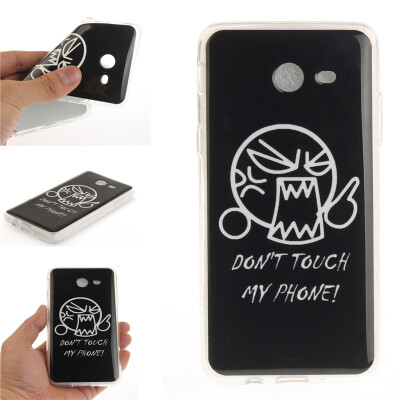 

Do not touch me Pattern Soft Thin TPU Rubber Silicone Gel Case Cover for SAMSUNG Galaxy J7 2017J710