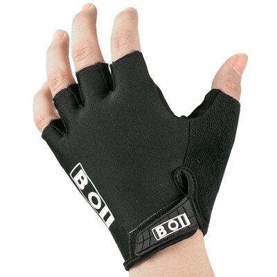 

SAHOO 411268 Riding Gloves Semiscapes Mountain Bike Gloves Short Riding Equipment Men & Women Thin Breathable Anti-slip Shock Black XL