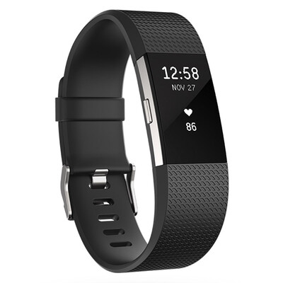 

Fitbit Charge 2 интеллигентного сердце способа браслета контроля времени автоматического сна частота сердечных сокращения записываются Вызывающим измерения VO2max черный S