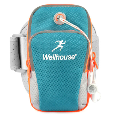

WELLHOUSE phone arm bag phone arm bag wrist bag running bag bright orange medium