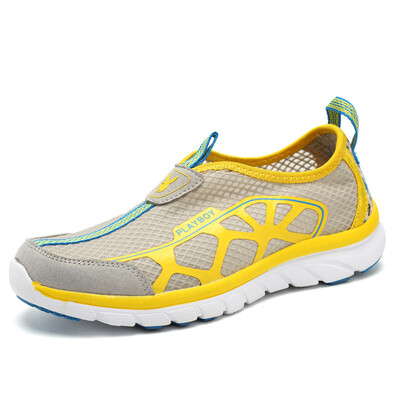 

Playboy (PLAYBOY) shoes casual shoes breathable net outdoor sports shoes running shoes outdoor travel shoes PW27025 light gray 37 yards