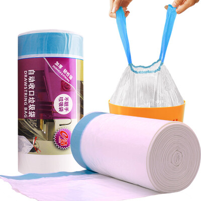 

Jingdong supermarket] e Jie automatic closure can be deducted garbage bags thick portable 40cm * 45cm * 60 only * 2 volumes