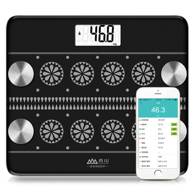 

SENSSUN EF895i smart Bluetooth fat scale electronic scale 17 body data APP control black
