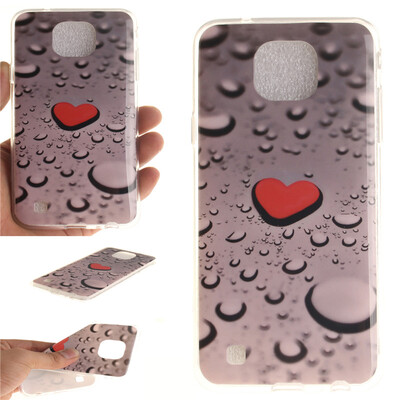 

Heart-shaped water droplets Pattern Soft Thin TPU Rubber Silicone Gel Case Cover for LG X Cam