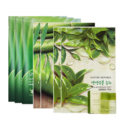 

Nature Republic Nature Republic Essence Oil Control Mask (Mask * 7p + Green Tea Milk 6ml * 2