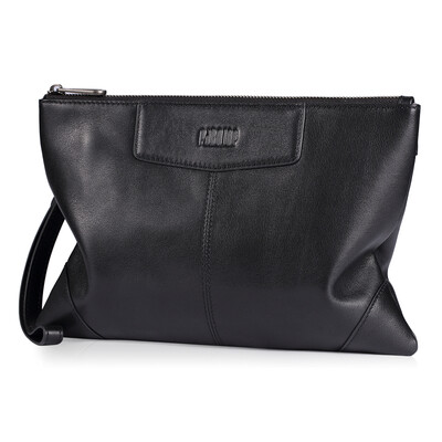

Patriarch Pabojoe Men's Handbag Fashion Business First-class cowhide envelope large-capacity multi-purpose handbag male PBJ8078A black