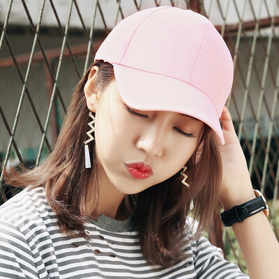 

Jingdong supermarket Dusenna DUSENNA pink baseball cap men&women general solid color cap fashion simple sunscreen sun hat