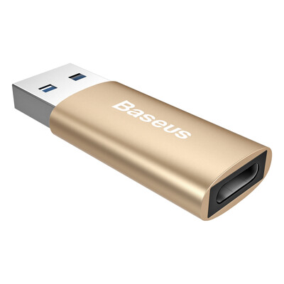 

Baseus USB 3.0 поворачивает TYPE-C адаптер телефон зарядка преобразования земля земля Хао золото
