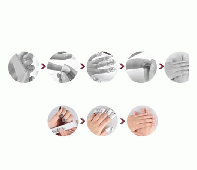 

100 Pcs Environmental Nail Art UV Gel Polish Remover Cleaner Wraps Pads 640030