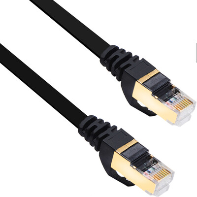 

Sanba SANBAO CAT-701B seven class of pure copper-plated double-shielded flat cable black