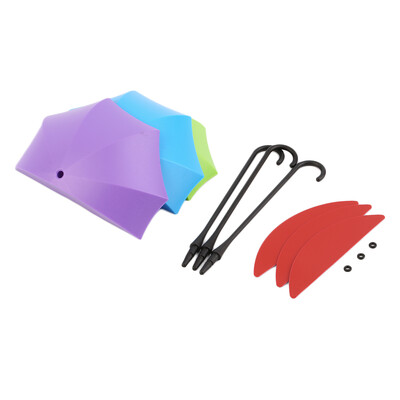 

3Pcs Colorful Umbrella Wall Hook Key Hair Pin Holder Organizer Decorative