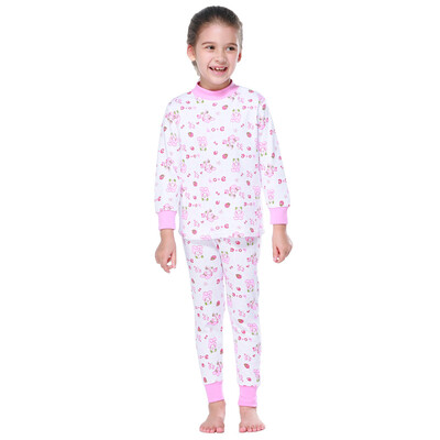 

Red beans (Hodo) cotton underwear suit women in the big children autumn and winter 100% cotton Qiqiu Qiuku HD8086 pink C140