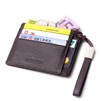 

BOSTANTEN BOSTANTEN card pack business card chuck layer of leather men&39s driver&39s license leather wallet bank card wallet wallet girl B7163061 dark brown