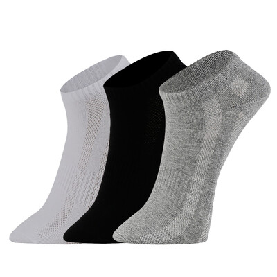 

[Jingdong supermarket] red beans (3 pairs of equipment) socks men socks business leisure cotton socks solid color simple breathable shallow mouth stealth boat socks H7W031