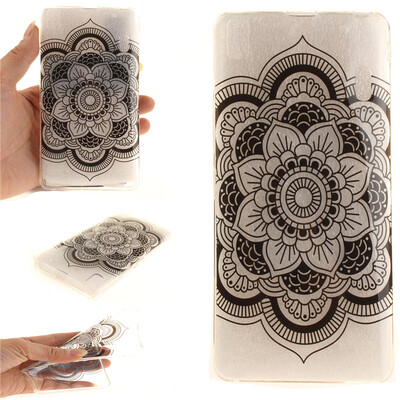 

Black sun flower Pattern Soft Thin TPU Rubber Silicone Gel Case Cover for Lenovo K3 NoteA7000