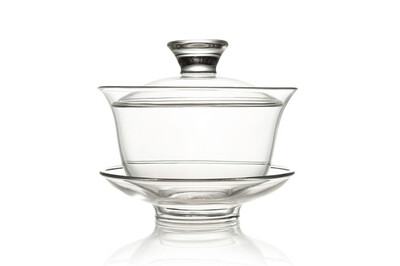

Chinese Gongfu Tea Clear Glass Gaiwan 120ml FH-333MS3