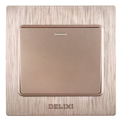 

Delixi DELIXI switch socket panel a single open double control drawing purple series