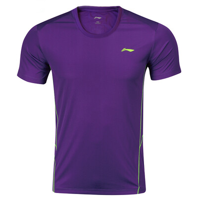 

Li Ning LI-NING AHSL375-2 Badminton Men&39s Culture Shirt New Lakers Purple L