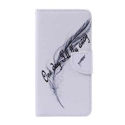 

Feather Design PU Leather Flip Cover Wallet Card Holder Case for LG V10
