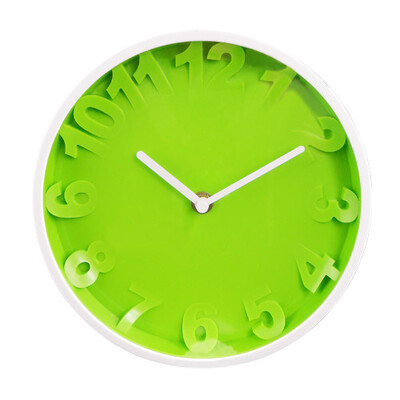 

Real 3D Round Wall Clock Silent Needle Wall Watches Wall Clock Modern Design 3D DIY Living Room Wall Watch