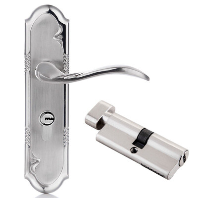 

Yuhuaze YHZ-7602 Modern European minimalism interior door lock room door lock solid wood door lock with elegant nickel brushed