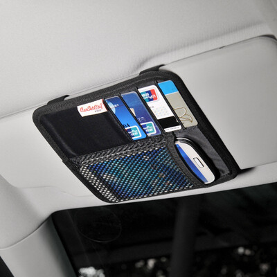 

CarSetCity Car Multi-function Mini Sun visor Storage Set Carriage Car Clip CS-27984 Black