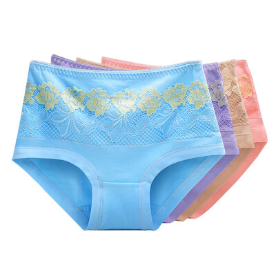 

Miyako 4 ladies&39 underwear cotton lace lace underwear female autumn&winter paragraph color gray pink blue  code