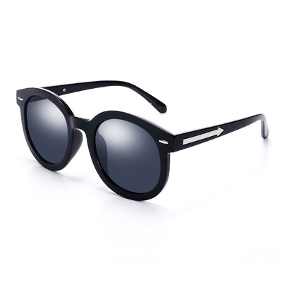 

Jingdong Supermarket TANS San Shi female sunglasses fashion arrows section polarized retro driving sunglasses 1032 transparent blue film