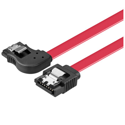

CE-LINK 2629 SATA3 on behalf of the hard disk data cable elbow high-speed dual-channel hard drive serial cable support SSD solid-state hard drive right red 045 meters