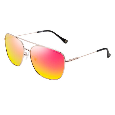 

Parsons (PARZIN) fashion polarized sunglasses women's trend driving sunglasses 8098 gold frame reflective film purple red film
