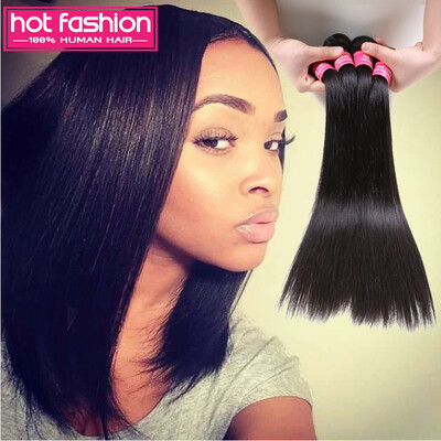 

Hot Fashion Hair Malaysian Virgin Hair Straight 4 Bundles Unprocessed 7A Malaysian Straight Hair Weave Soft Long Hair Extensions