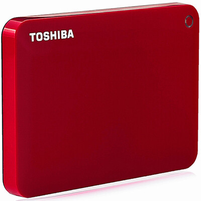 

Toshiba TOSHIBA V8 CANVIO high-end sharing series 25-inch mobile hard disk USB30 2TB vitality red