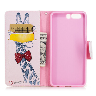 

Small tree Design PU Leather Flip Cover Wallet Card Holder Case for HUAWEI P10