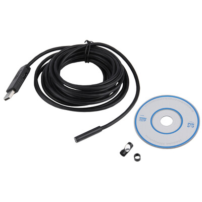 

7мм 6 LED USB Водонепроницаемый эндоскоп Borescope Контроль трубок видеокамеры 5M
