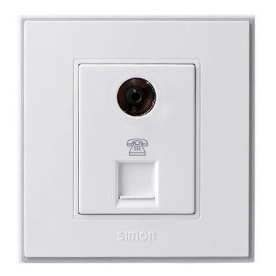 

Simon SIMON switch socket 56C series TV telephone socket V55116T elegant white